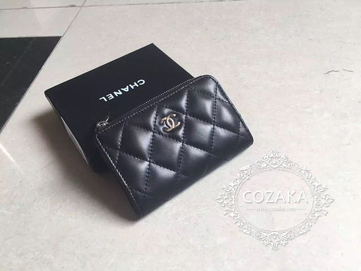 COZAKA.com Chanelのレディース用コインケース 小銭入れ シャネル 本革
