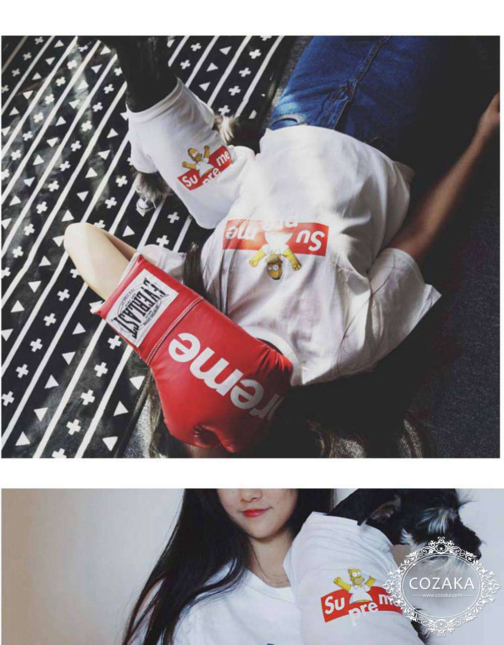 シンプソンズ supreme tシャツ 犬服