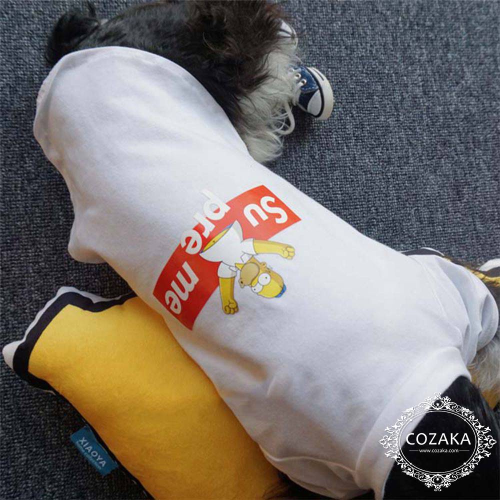 Tシャツ シュプリーム シンプソンズ 犬服