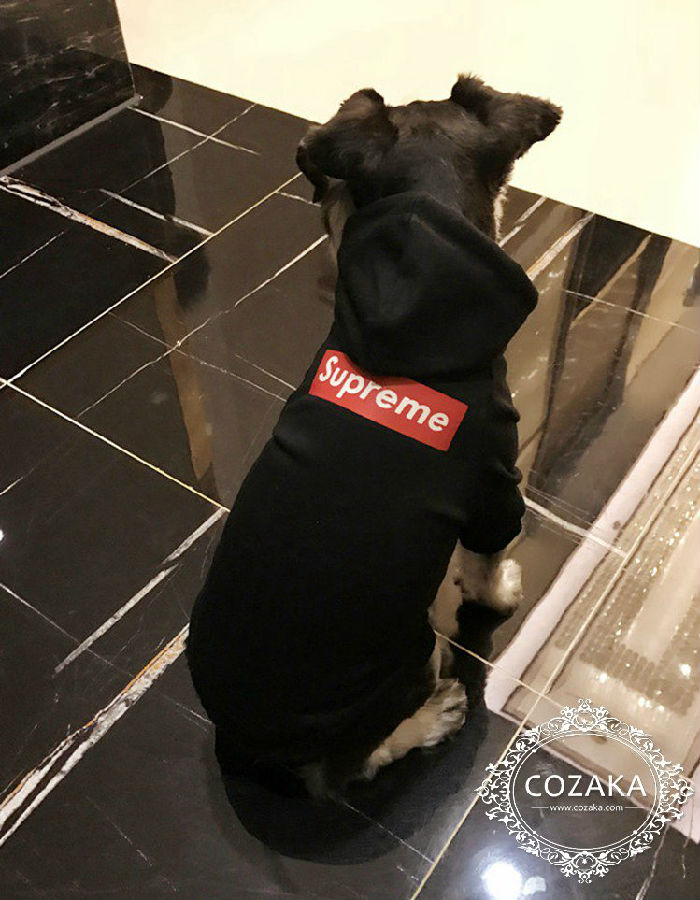 supreme パーカー 犬服