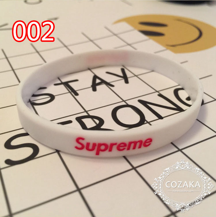 supreme シリコンブレスレット スポーツ