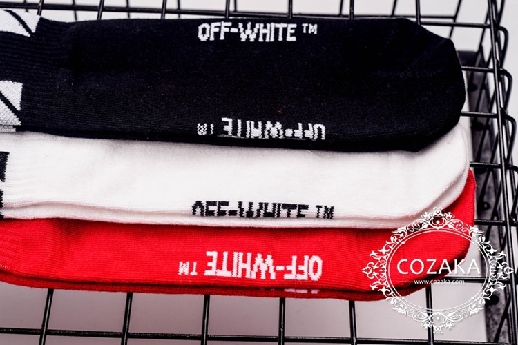 個性 ひざ下丈靴下 off white