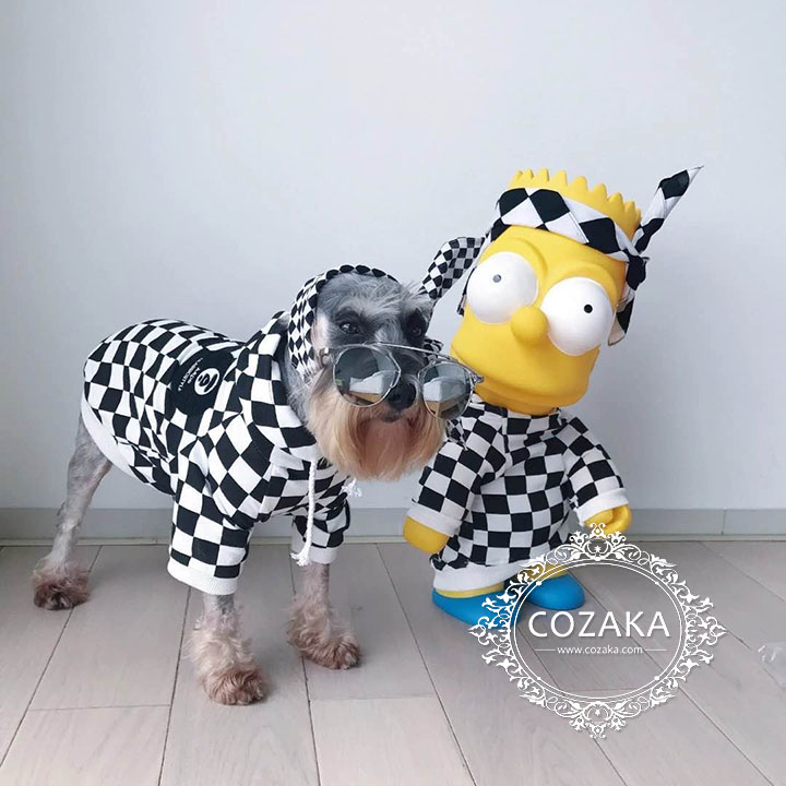 ブランド 小型犬洋服 パーカー