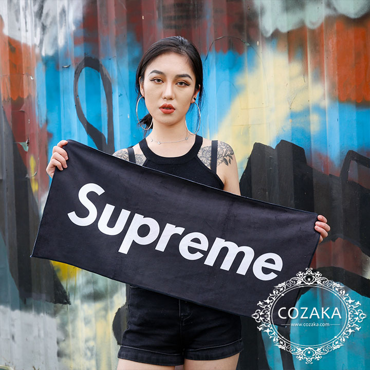 supreme ビーチタオル hiphop風