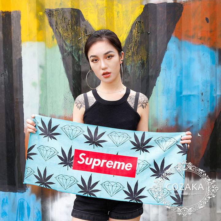 supreme ビーチタオル hiphop風
