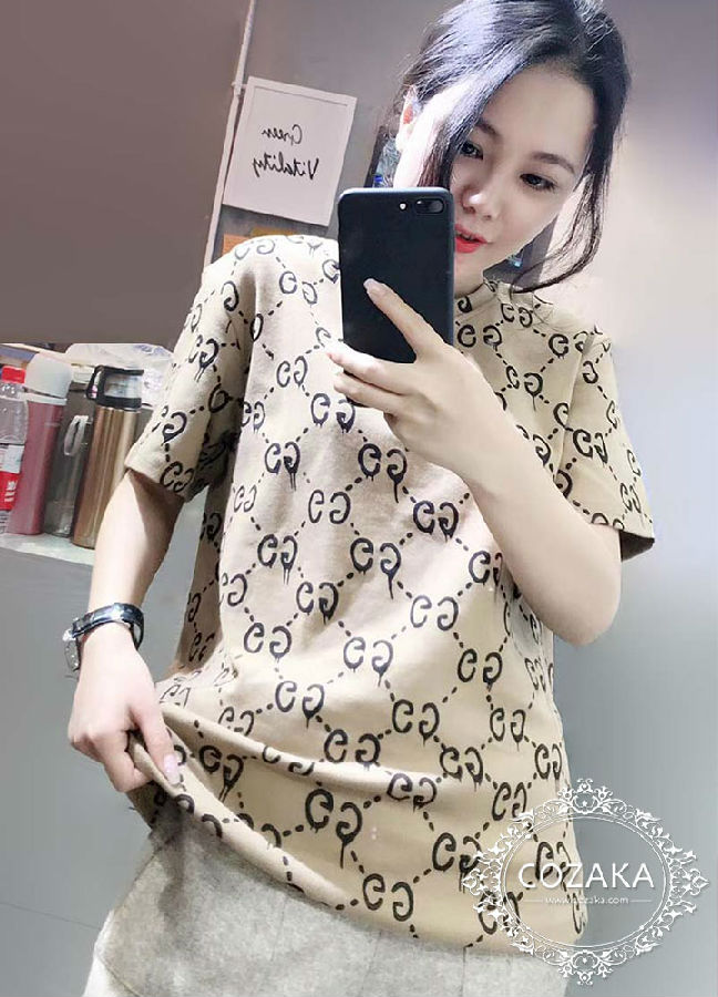 GUCCI Tシャツ,グッチ ラウンドネック tシャツ