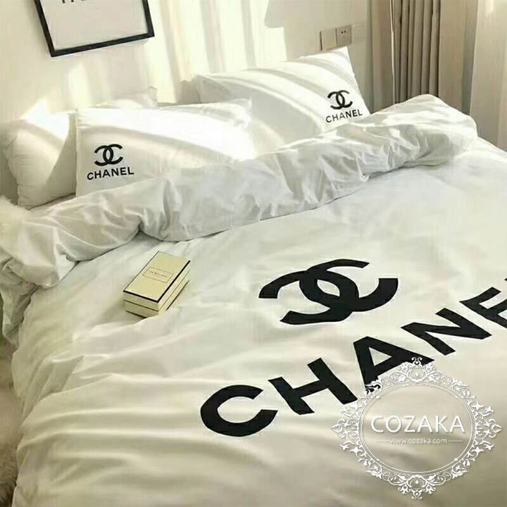 CHANEL シャネル 布団カバー 4点セット,シャネル 寝具セット