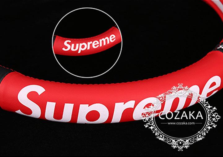 supreme ステアリングカバー 本革