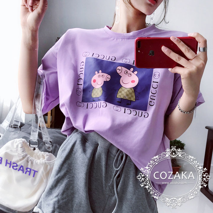 gucci Peppa Pig 犬服 ｔシャツ