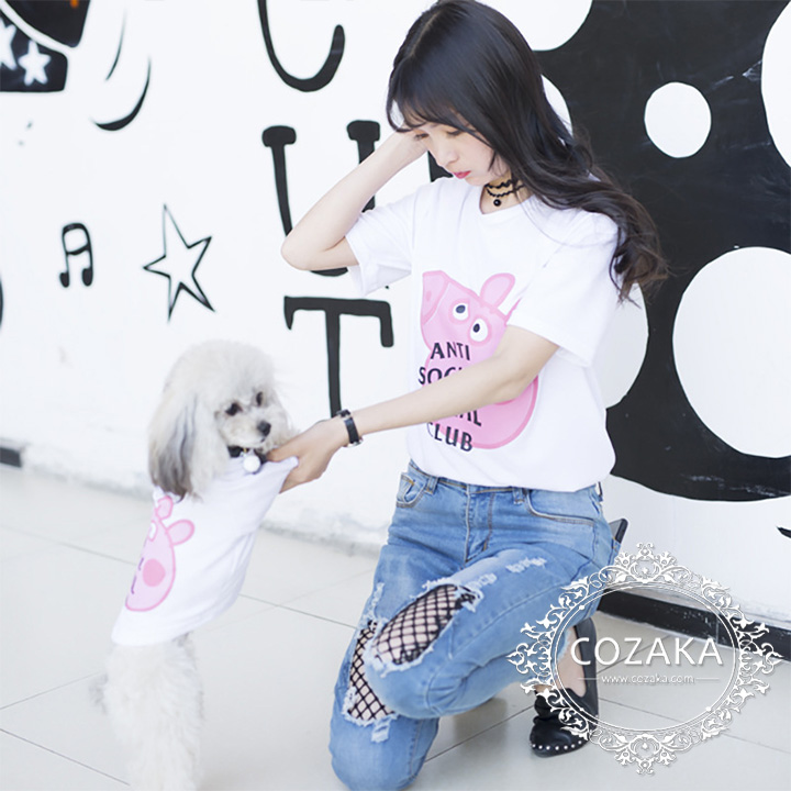 ASSC 犬服 お飼い主とペアルック パロディ