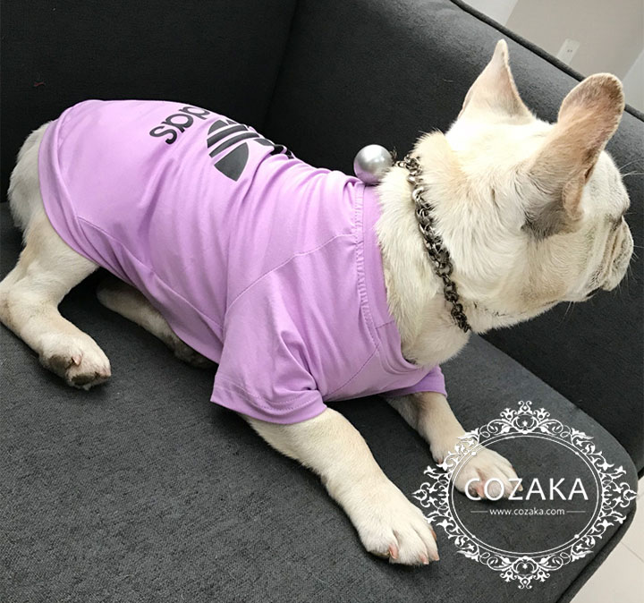 ナイキｘアディダス 犬服 tシャツ パロディ風