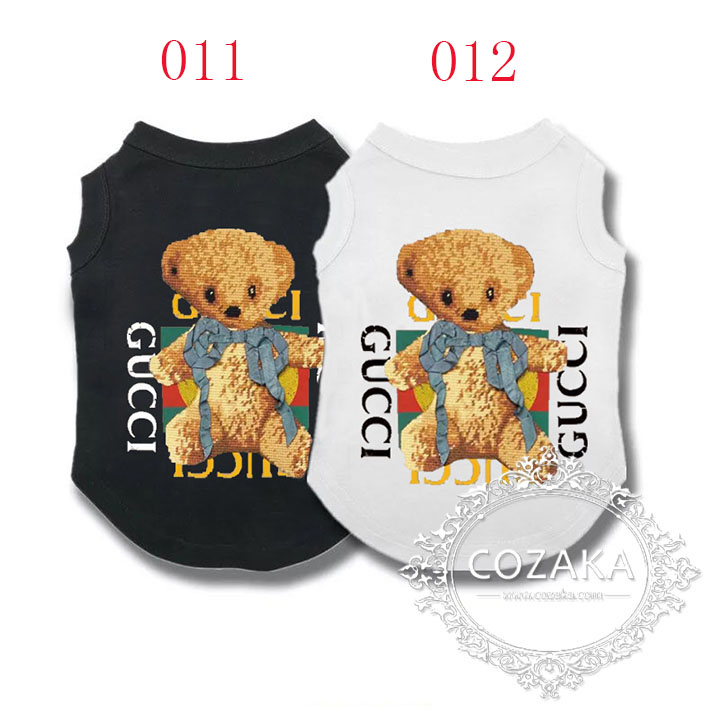 グッチ パロディ 犬服 タンクトップ