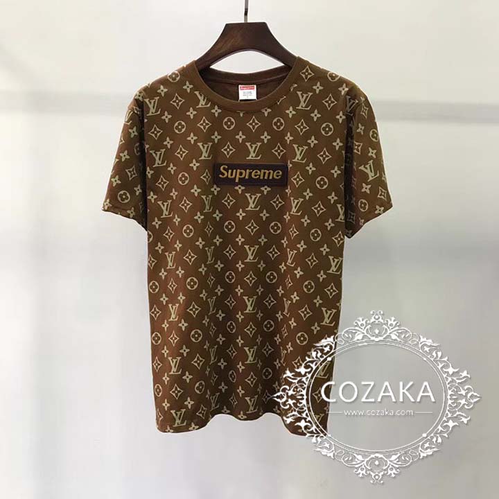 lv supreme tシャツ メンズ