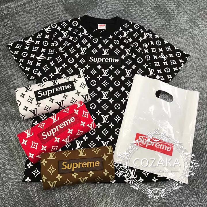 lv＆supreme t-shirt メンズ