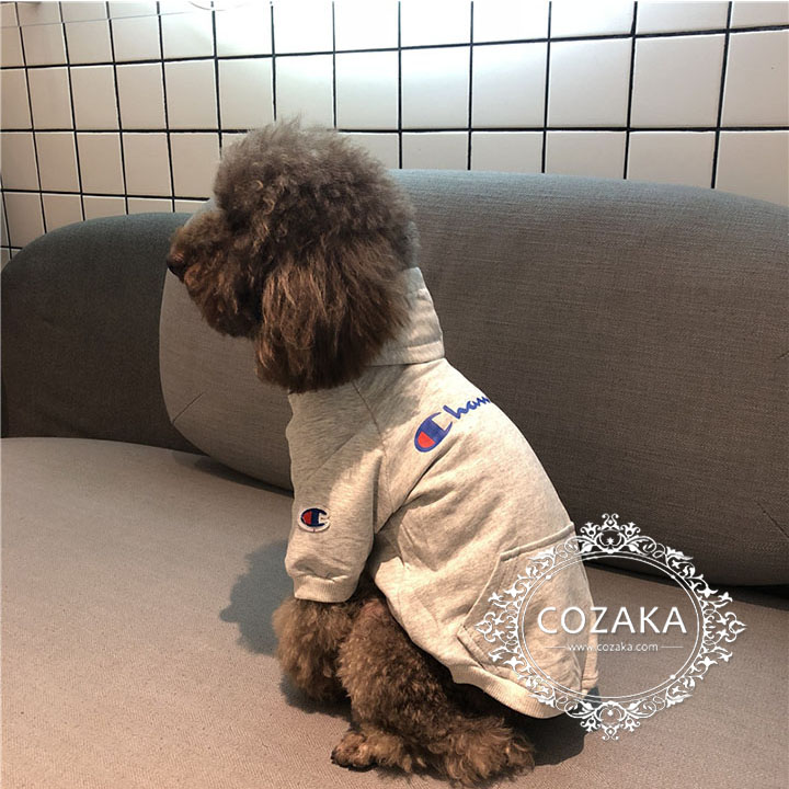 Champion 犬服 パーカー