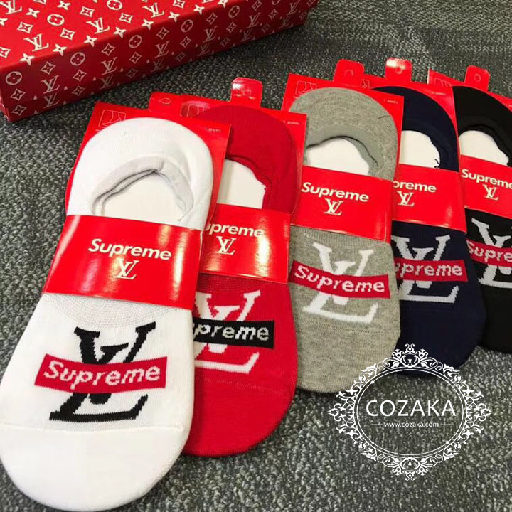 lv supreme カバーソックス レディース