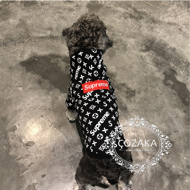 supreme boxログ 犬服 おしゃれ