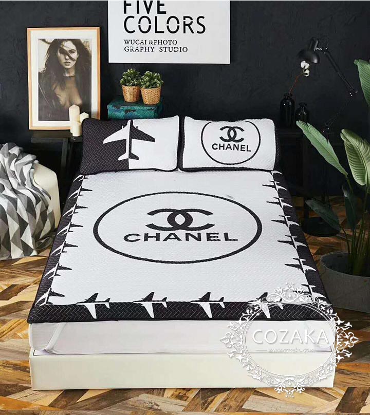 CHANEL シャネル 接触冷感 ひんやり敷きパッド ピローケース セット