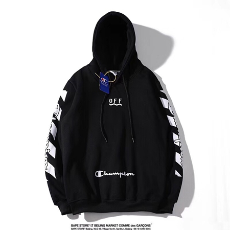 つやあり off-white champion パーカー - 通販 - klosterschenke