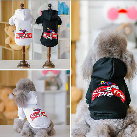 シュプリーム スヌーピー 犬服 パーカー