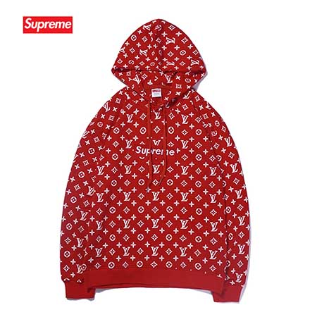 lv supreme パーカー モノグラム