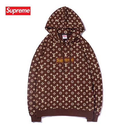 lv supreme パーカー モノグラム