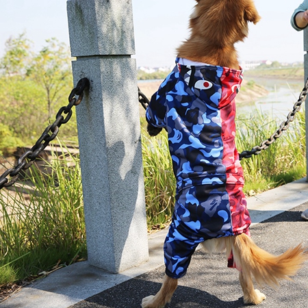 つなぎ犬服 大型犬 冬