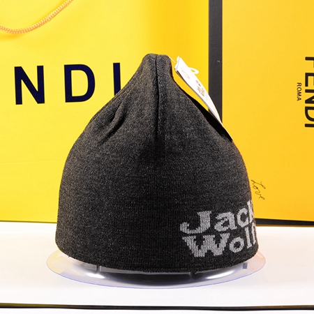 Jack Wolfskin ロゴ ニット帽子