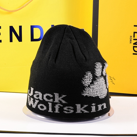 Jack Wolfskin ロゴ ニット帽子