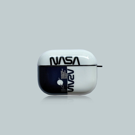 NASA ロケットロゴプリントイヤホンケース