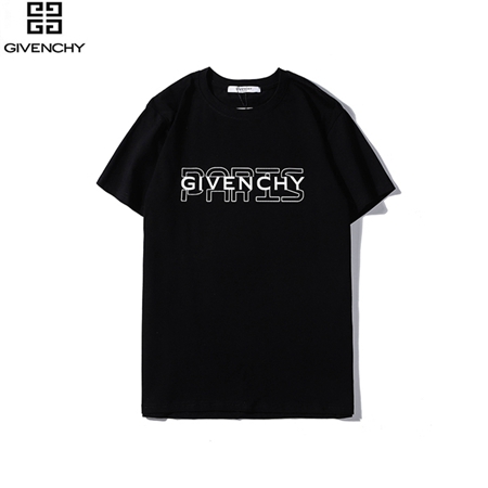 Givenchy 定番的英字ロゴプリント丸襟半袖