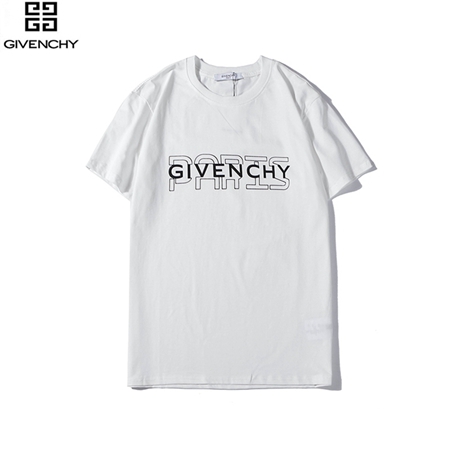Givenchy 定番的英字ロゴプリント丸襟半袖