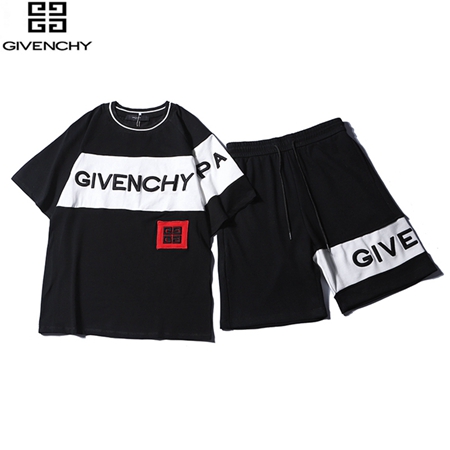 Givenchy スプライス半袖スポーツスーツ