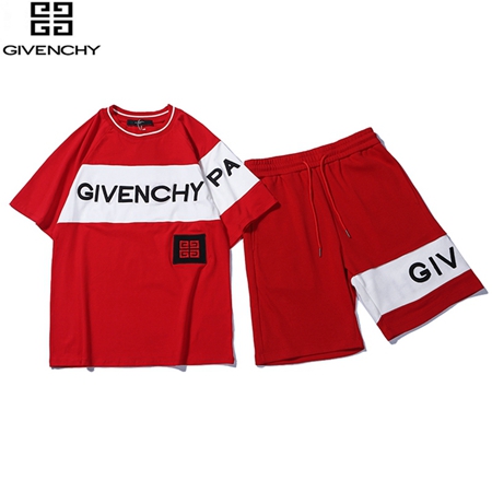 Givenchy スプライス半袖スポーツスーツ