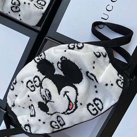 Gucci かわいいミッキーマウス柄マスク