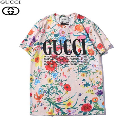 Gucci 限定版 綺麗 花プリント Tシャツ