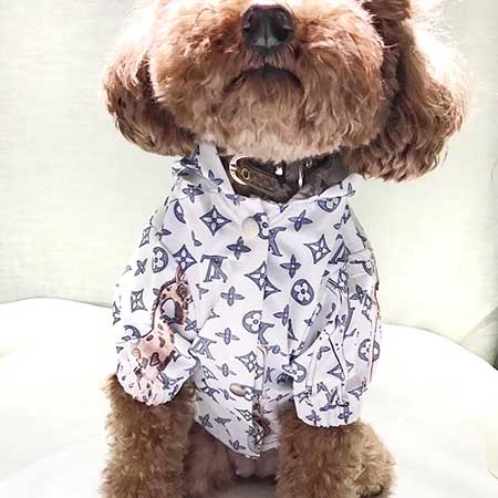 ルイヴィトン 犬服 パーカー