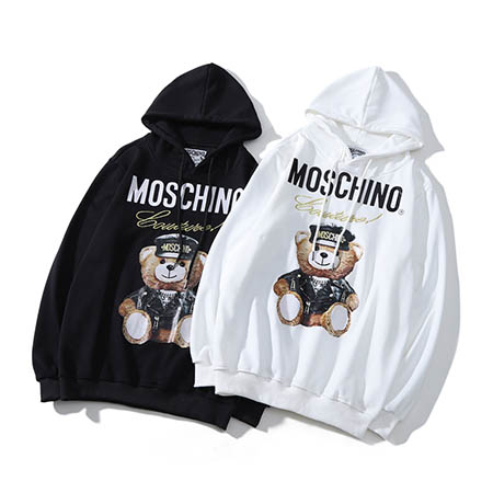 Moschinoパーカーカップル服