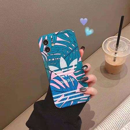 字母プリント iphone12プロ 携帯ケース adidas