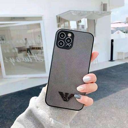 ブランド アルマーニ armani アイホン12pro ケース  小銭入れ