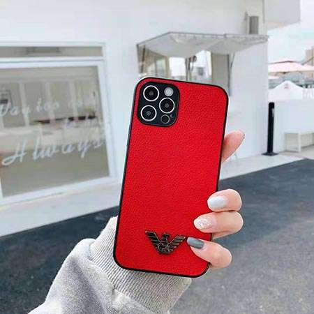 ブランド アルマーニ armani アイホン12pro ケース  小銭入れ