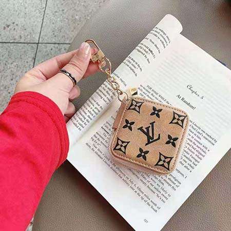 ブランド 収納ケース イヤホン ヴィトン風  ラインストーン付き