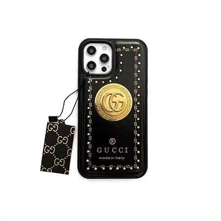 金具ロゴ付きアイフォーン8plus携帯ケースGG