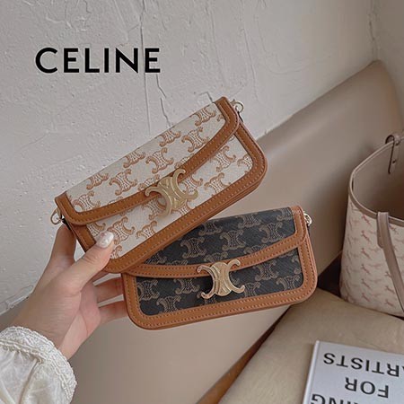 celine クロスボディ 人造革 オシャレ