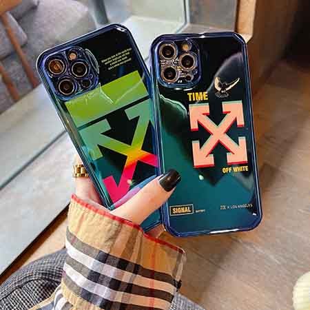 iPhone xs max光沢感カバーOff White