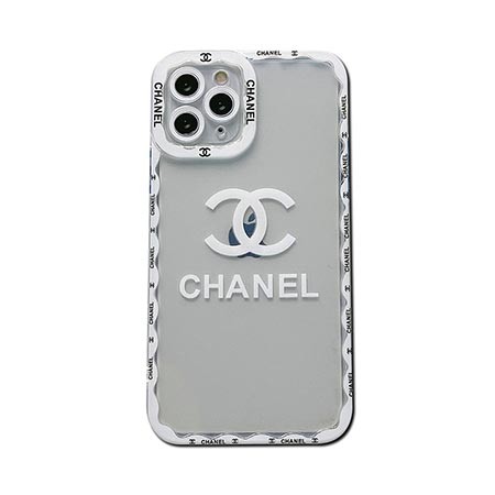 シャネル 透明 iphone14promax ロゴ付き カバー