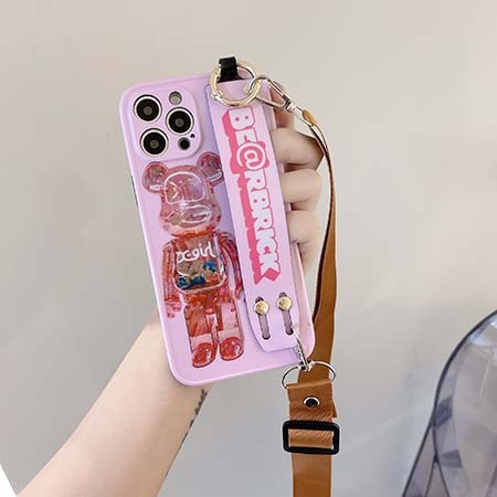 アイフォーン12 miniBearbrickスマホケースロゴ付き