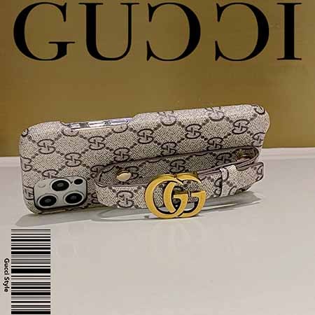 gucci 手首ストラップ付きiphone14スマホケース