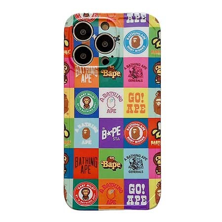 iPhone xs A BATHING APE ブランド字母プリント カバー