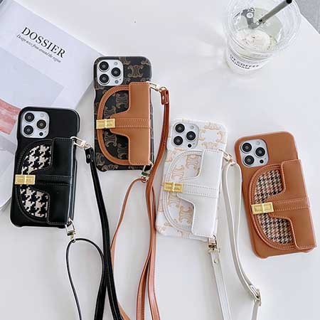 iPhone 12 Pro カバー カード収納 Celine